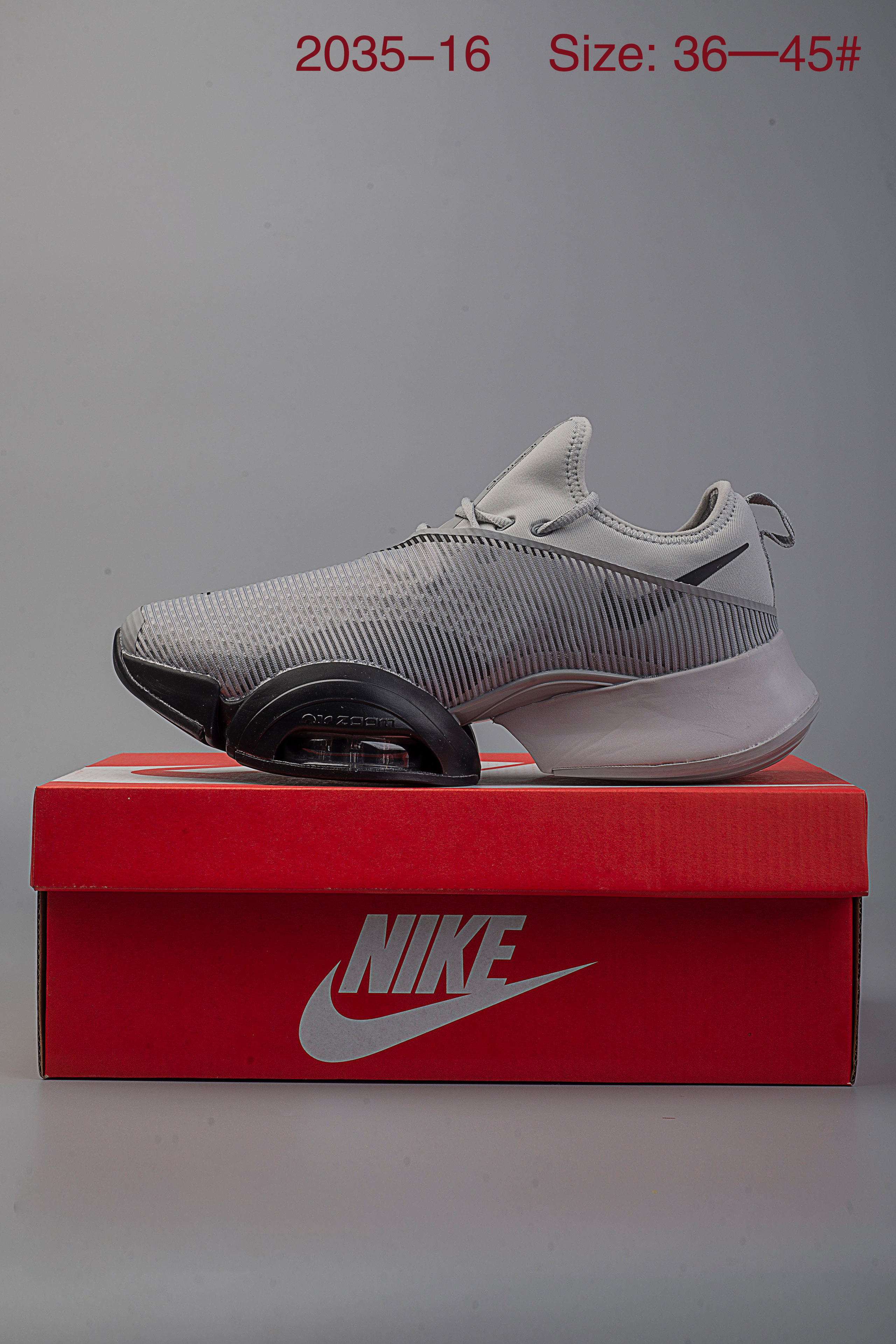 Women Nike AIR ZOOM SUPERREP Grey Black Shoes - Click Image to Close